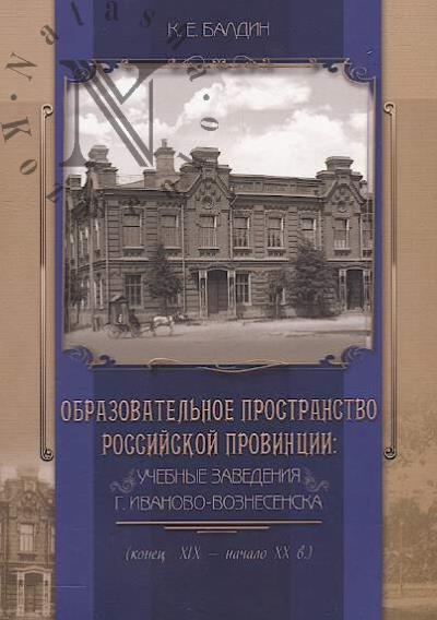 Baldin K.E. Obrazovatel'noe prostranstvo rossiiskoi provintsii