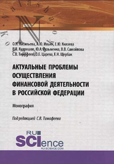 Васильева О.Н. Актуальные проблемы осуществления финансовой деятельности в Российской Федерации